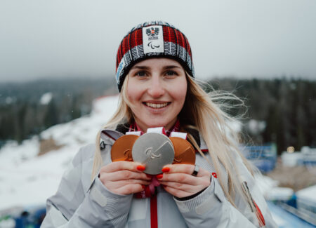 PARALYMPICS - Winter Paralympics Milano Cortina 2026. Image shows the rejoicing of Elina Stary (AUT)